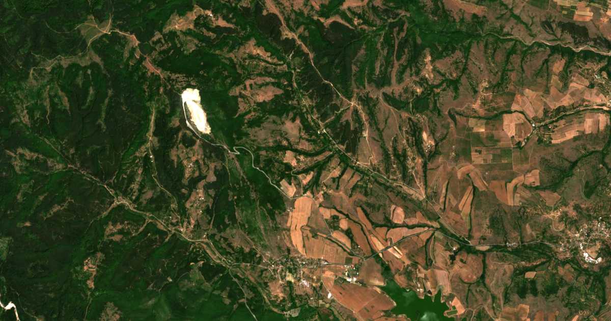 Δορυφορικός χάρτης: Ντρένκοβο