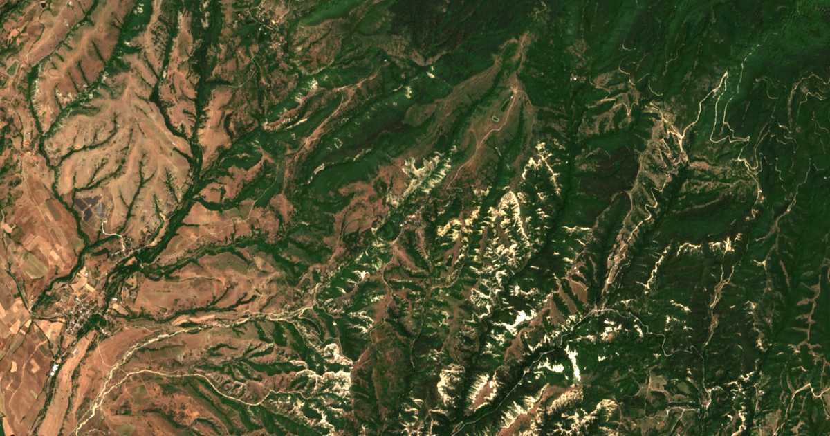 Δορυφορικός χάρτης: Γκόρνα Σουσίτσα