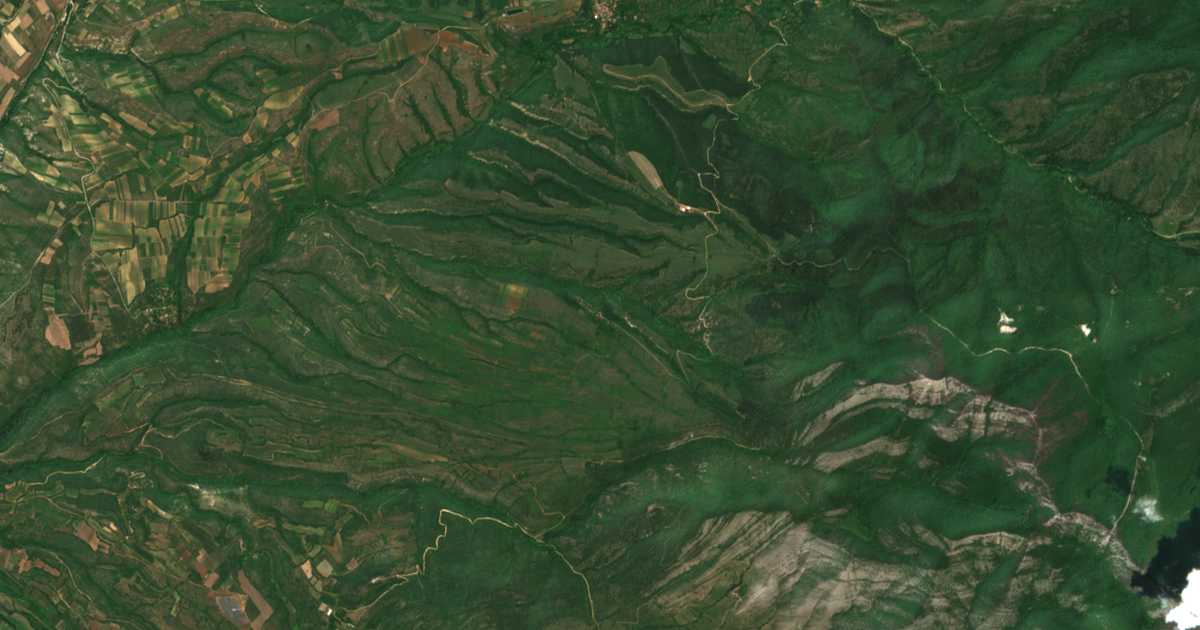 Δορυφορικός χάρτης: Λέχοβο