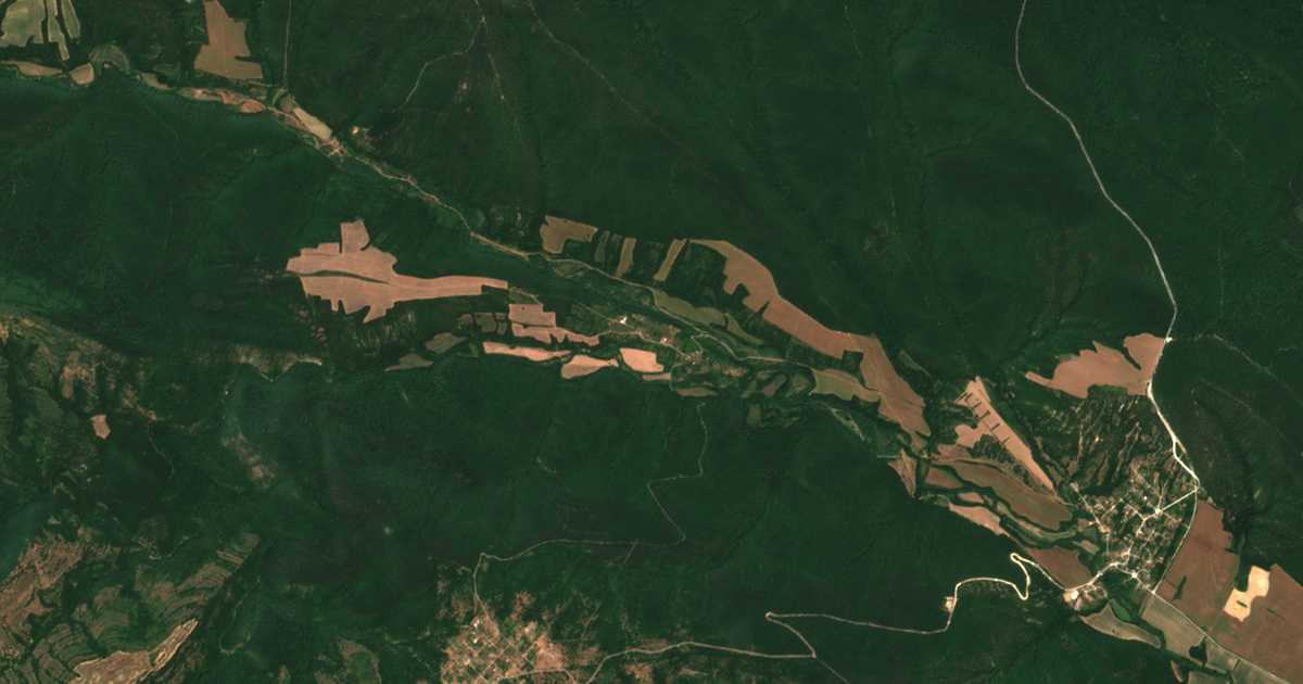 Δορυφορικός χάρτης: Κοζνιτσα
