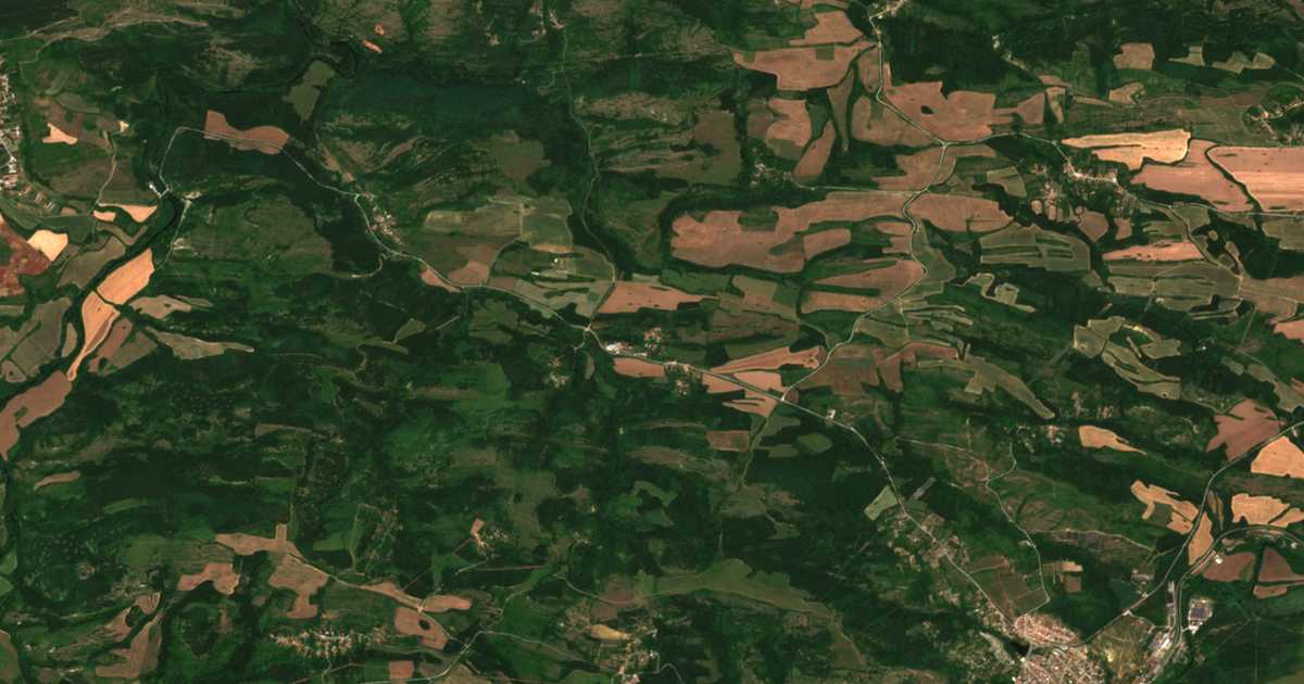 Δορυφορικός χάρτης: Ντεντσεβτσι