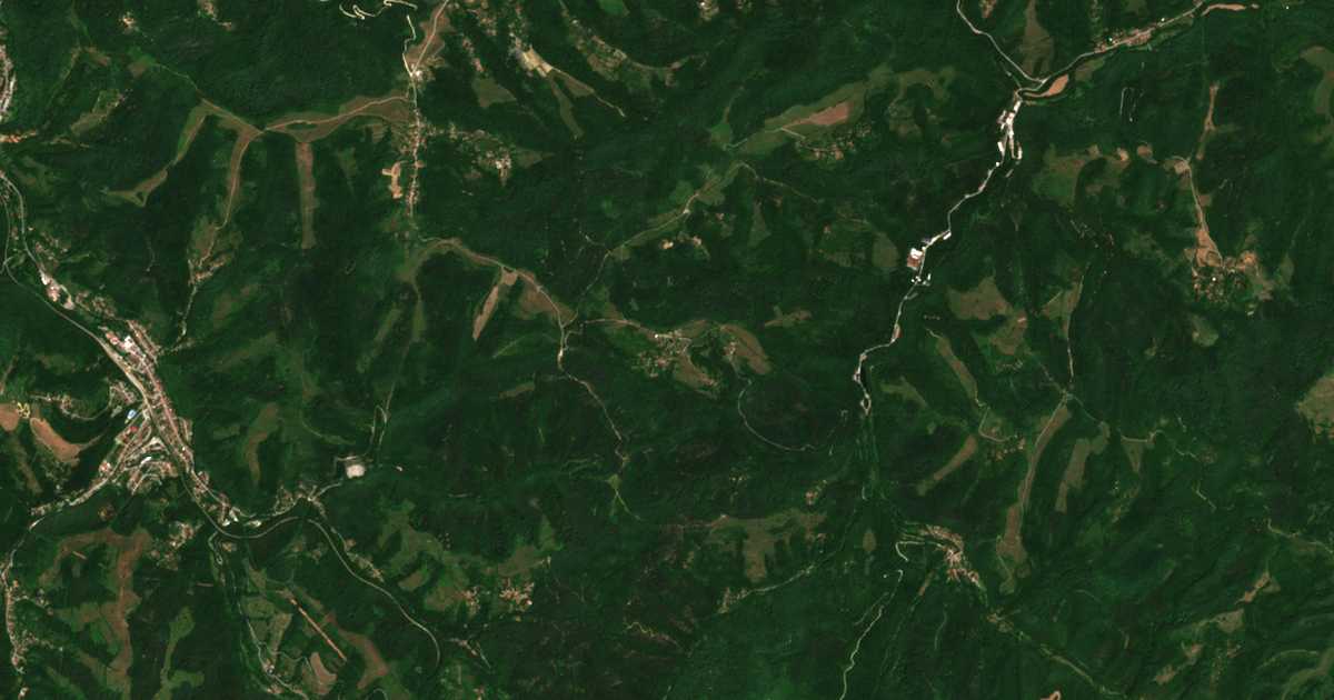 Δορυφορικός χάρτης: Μπαχρετσι