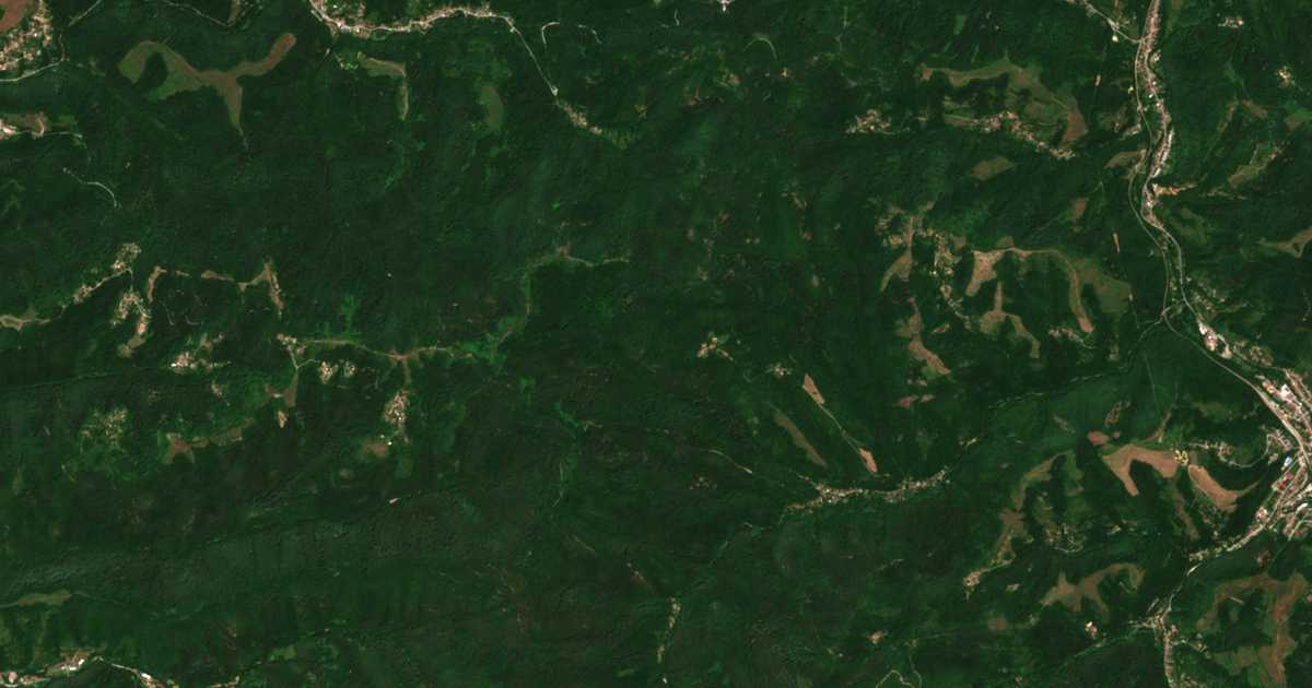 Δορυφορικός χάρτης: Γκορνι Μαρεντσι