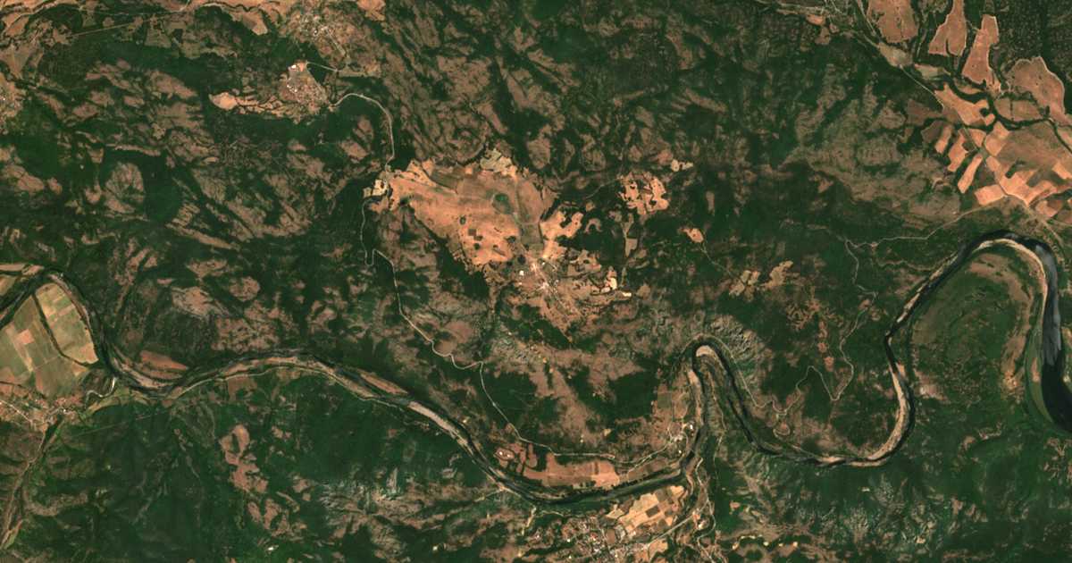 Δορυφορικός χάρτης: Γκορνο Πολε