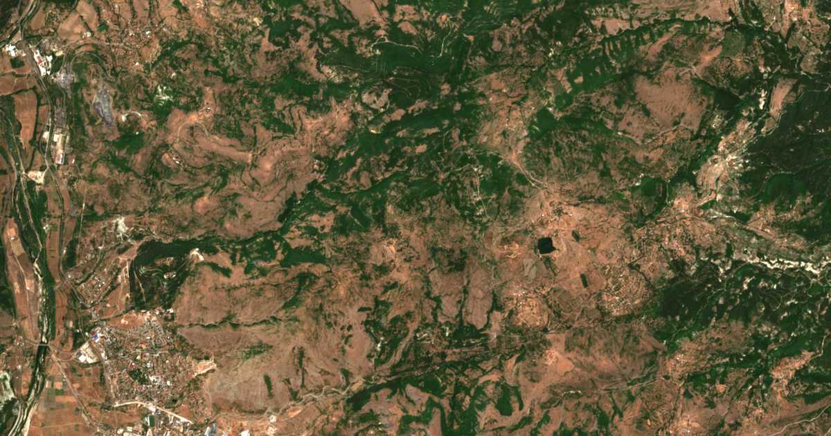 Δορυφορικός χάρτης: Μαντσεβο