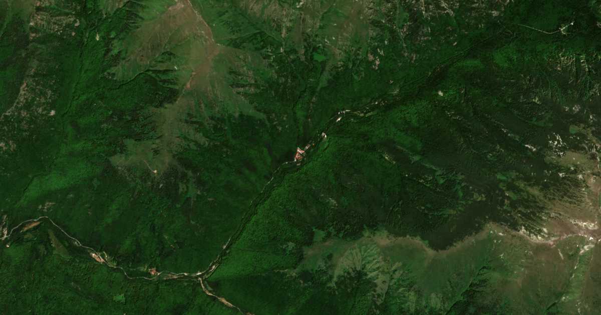 Δορυφορικός χάρτης: Ριλσκι Μαναστιρ