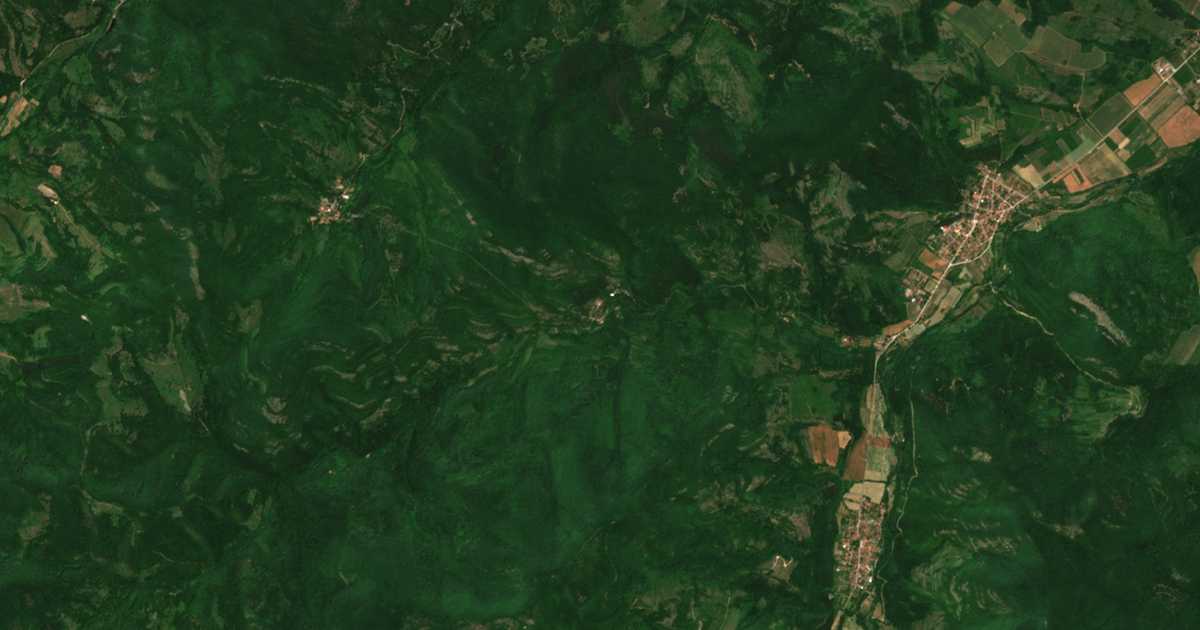 Δορυφορικός χάρτης: Πομεζντιν
