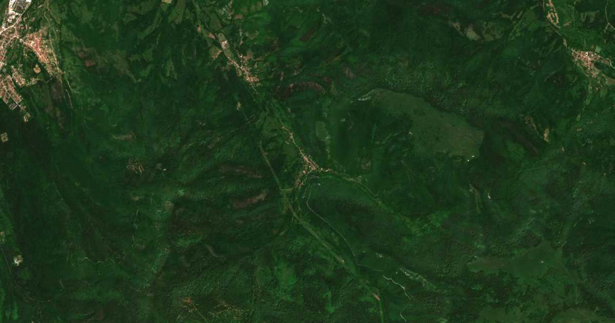 Δορυφορικός χάρτης: Γκορνα Μπελα Ρετσκα