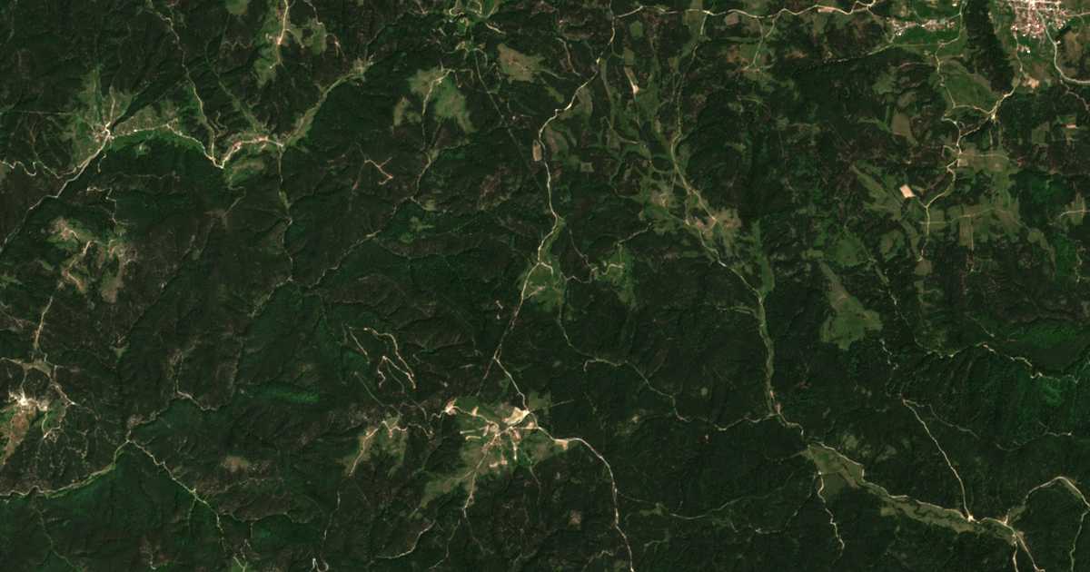 Δορυφορικός χάρτης: Μποζοβα