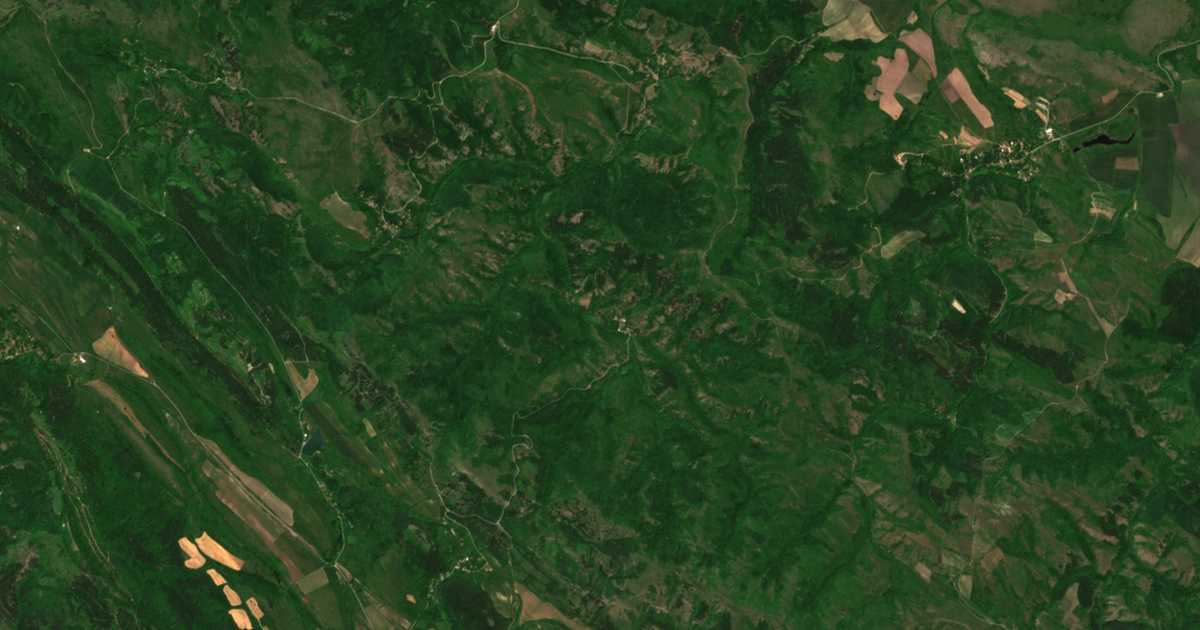 Δορυφορικός χάρτης: Οζαρνοβτσι