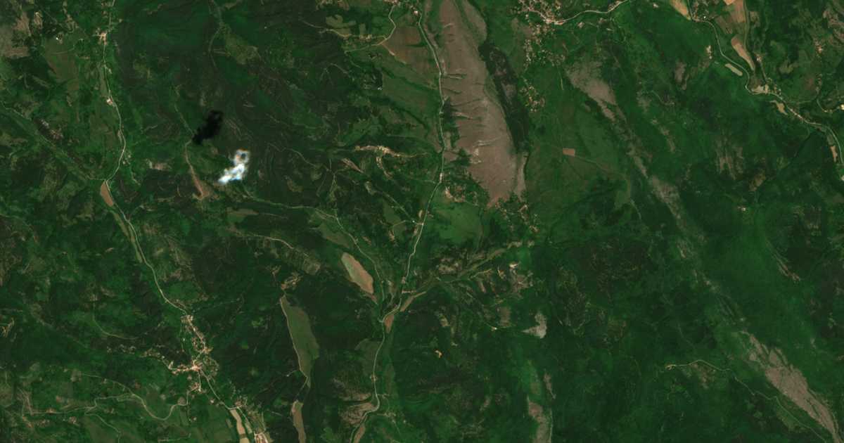 Δορυφορικός χάρτης: Γκορνα Βραμπτσα