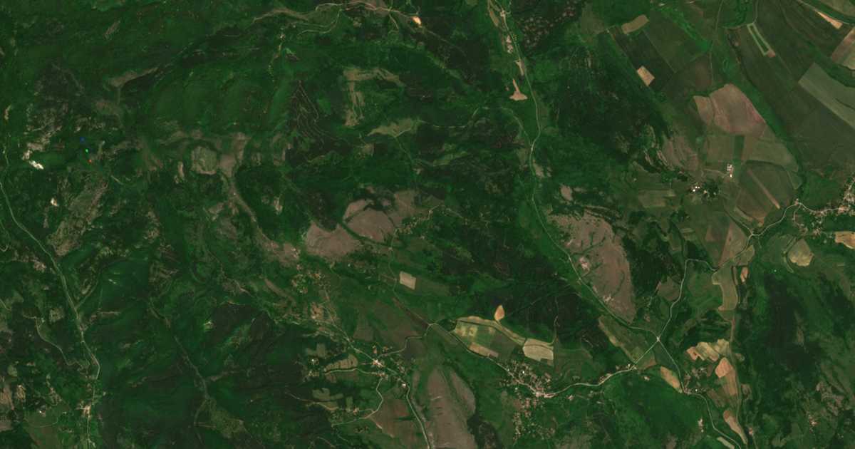 Δορυφορικός χάρτης: Παντινε