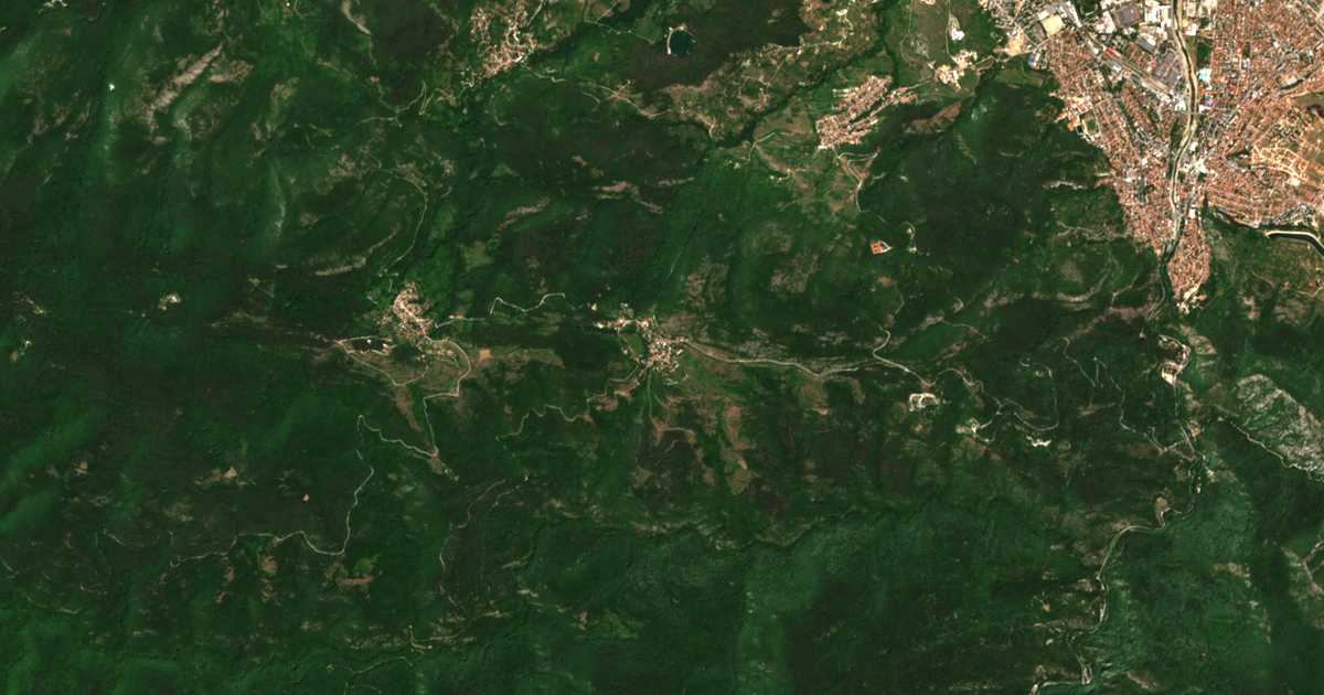 Δορυφορικός χάρτης: Λιασκοβο