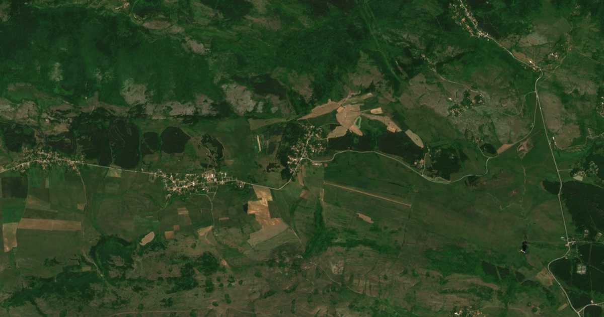 Δορυφορικός χάρτης: Τσρακλεβτσι