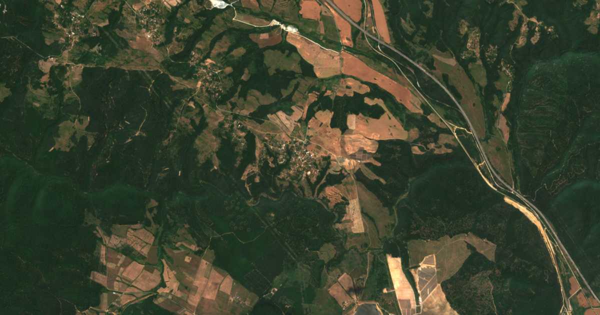 Δορυφορικός χάρτης: Παουνοβο