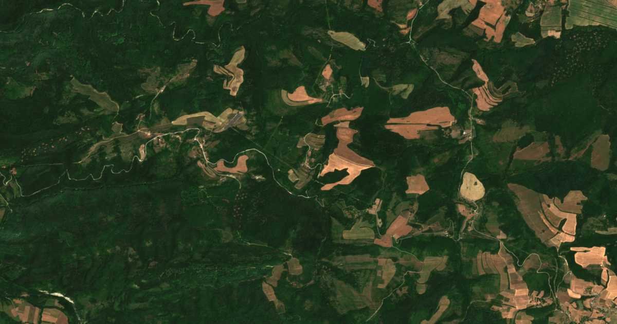 Δορυφορικός χάρτης: Νταμπραβιτσα