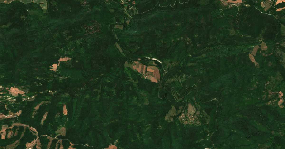 Δορυφορικός χάρτης: Μετσοβο