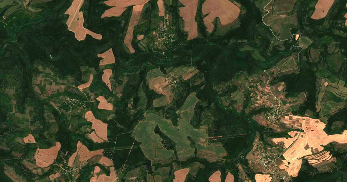 Δορυφορικός χάρτης: Πιρινετς