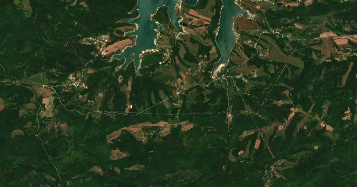 Δορυφορικός χάρτης: Γκαρντεβτσι