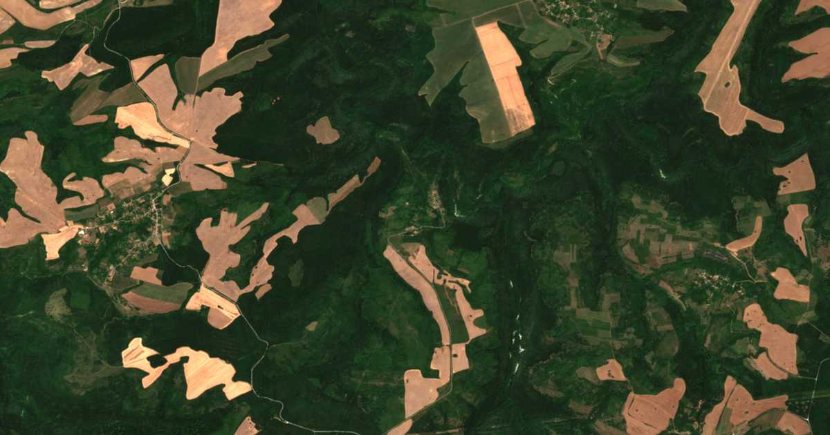 Δορυφορικός χάρτης: Λιουμπεντσι