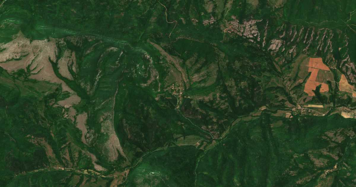 Δορυφορικός χάρτης: Πραουζντα