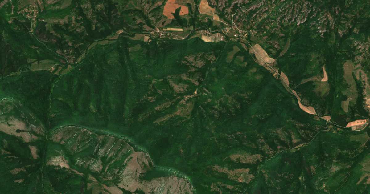 Δορυφορικός χάρτης: Προλαζνιτσα