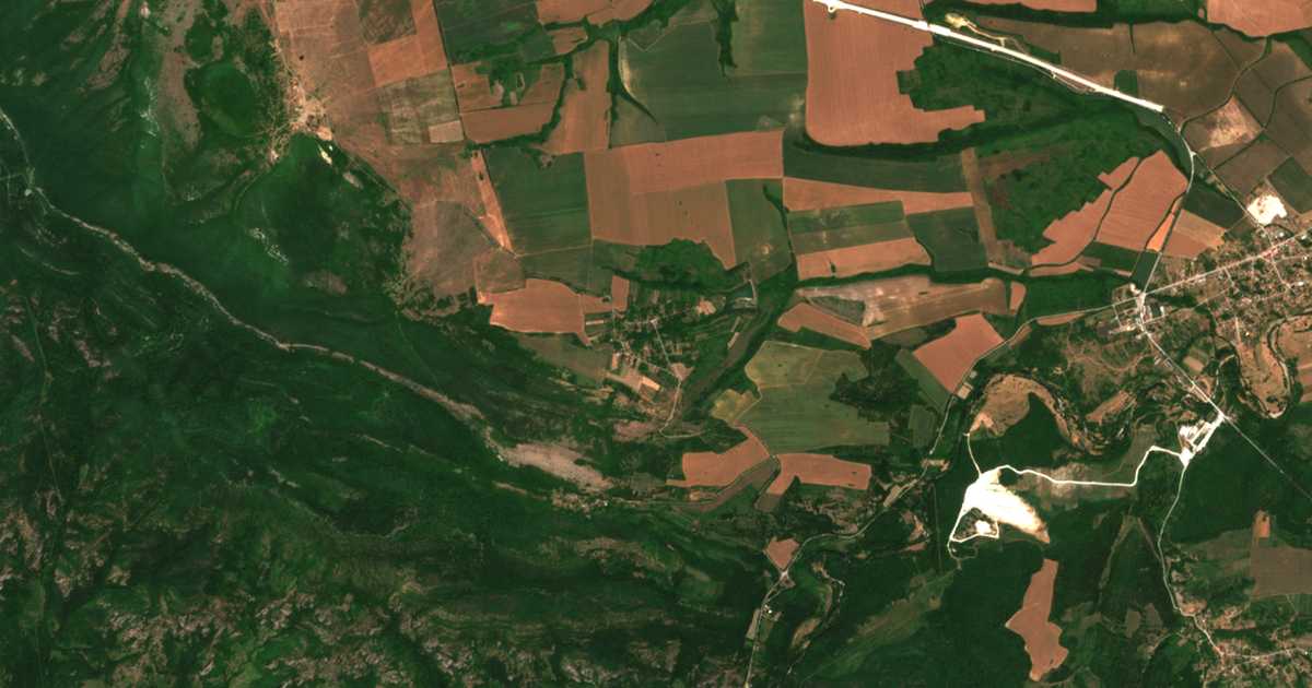 Δορυφορικός χάρτης: Βαρμποβτσετς