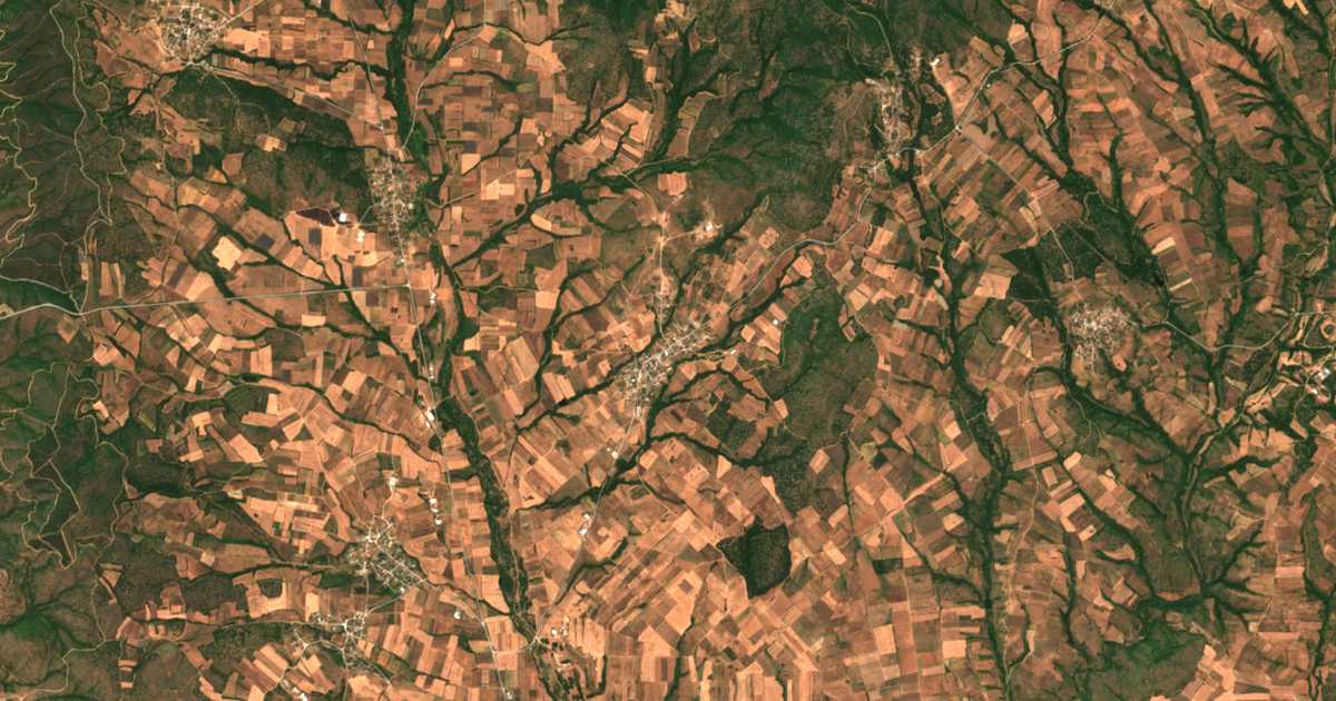 Δορυφορικός χάρτης: Γερακαριό
