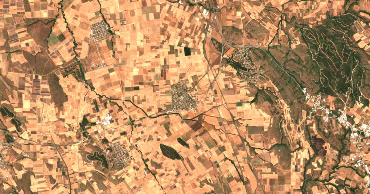 Δορυφορικός χάρτης: Μεγάλη Βρύση