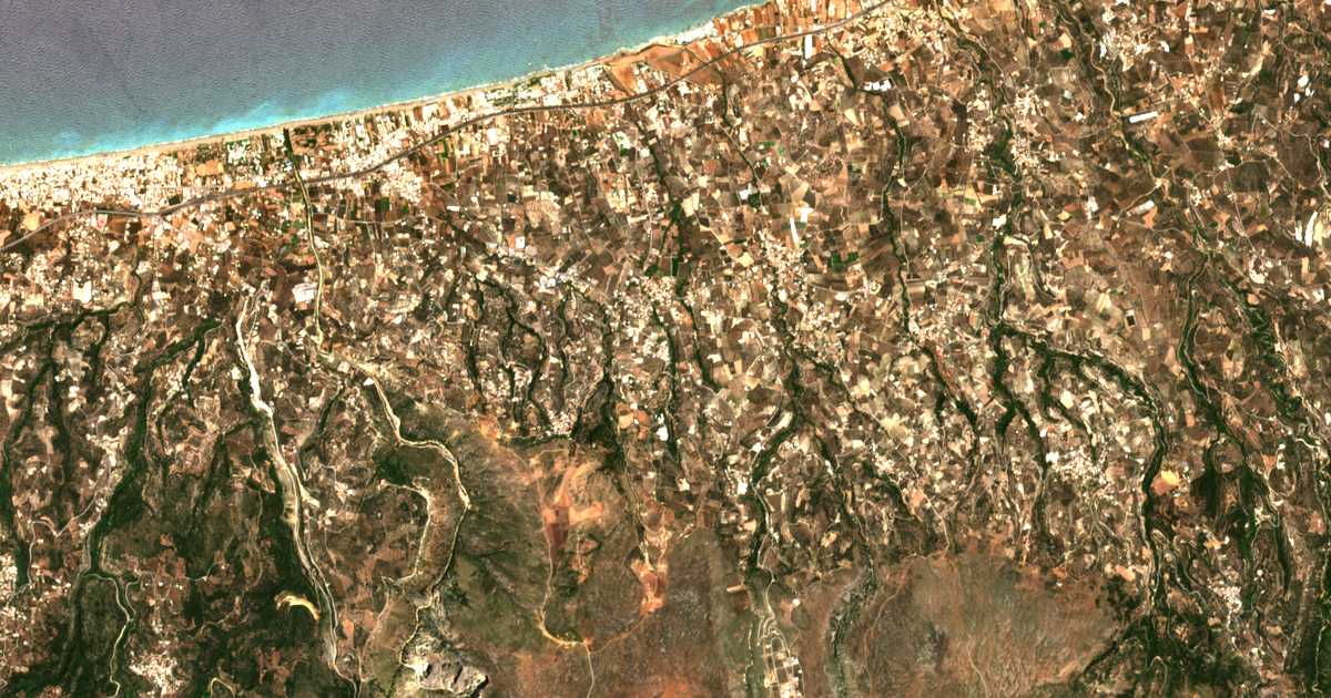 Δορυφορικός χάρτης: Αγία Παρασκευή
