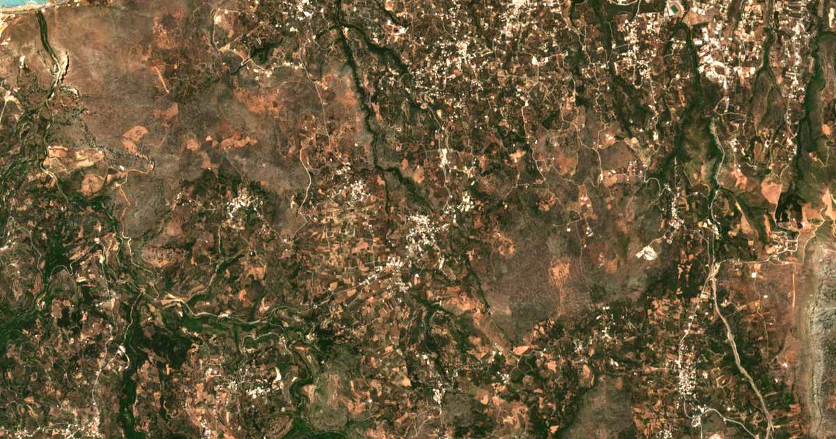 Δορυφορικός χάρτης: Γωνιά Ρεθύμνου