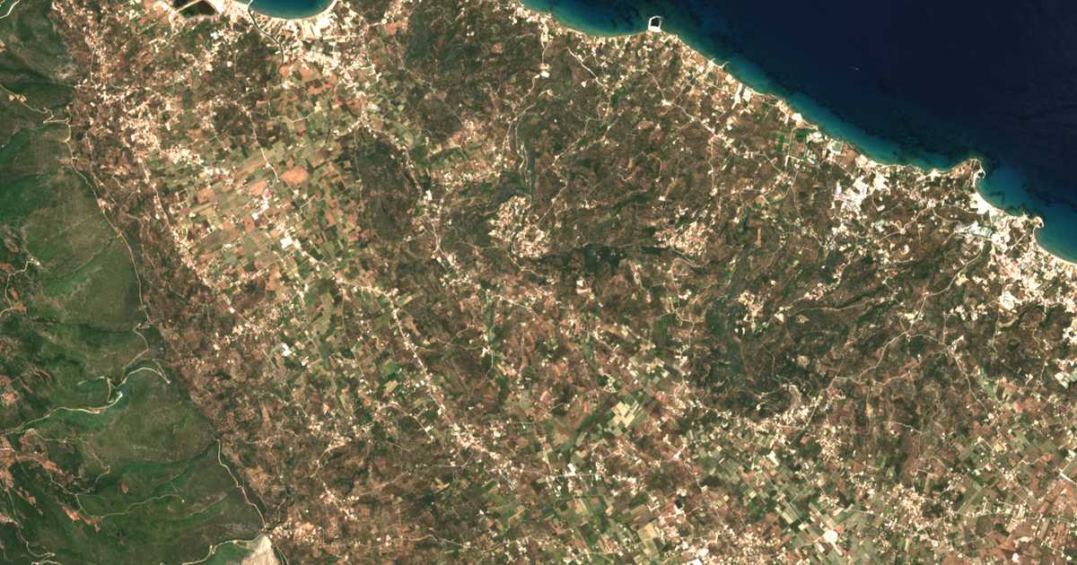 Δορυφορικός χάρτης: Κάτω Γερακάρι