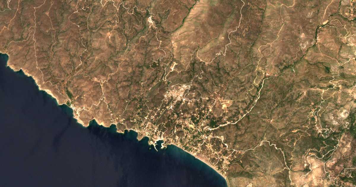 Δορυφορικός χάρτης: Βολισσός Χίου